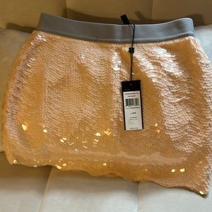 BCBGMaxazria back zipper mini skirt.